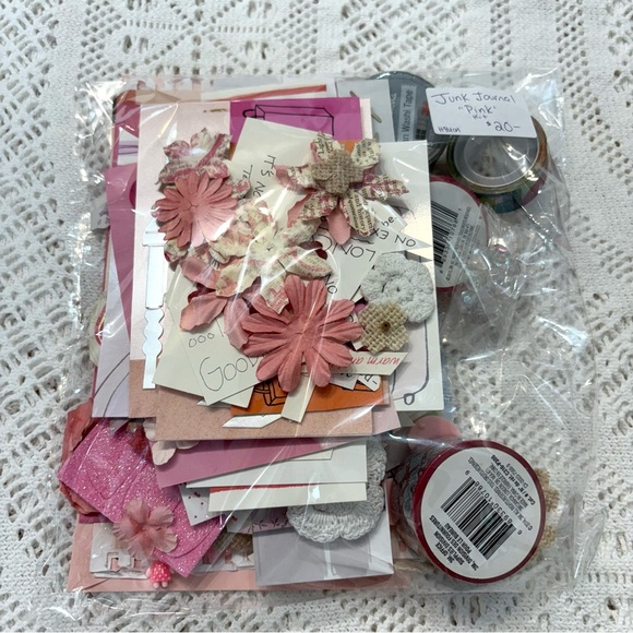 DIY Junk Journal Mystery Surprise Kit - ‘Pink’ - Vintage Ephemera 100 + PIECES - Picture 5 of 5